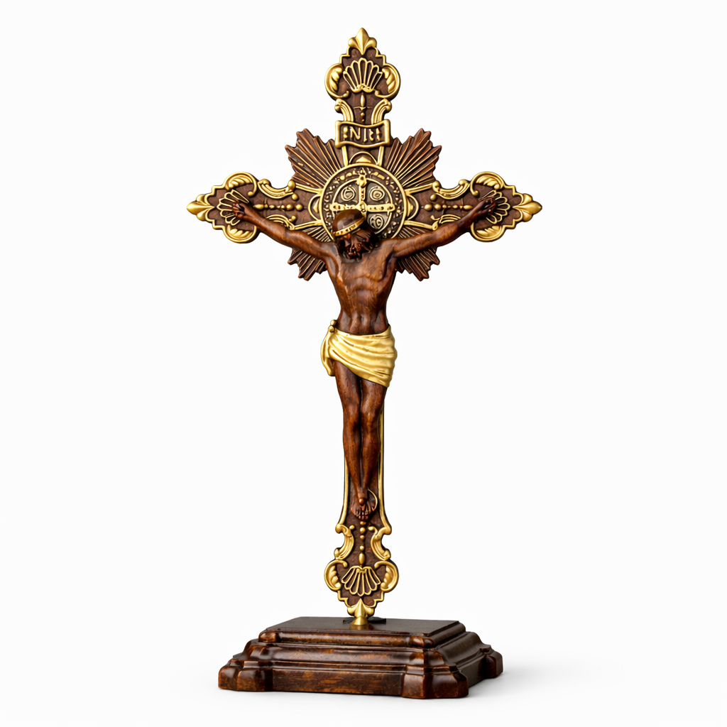 St. Benedict Crucifix with Stand