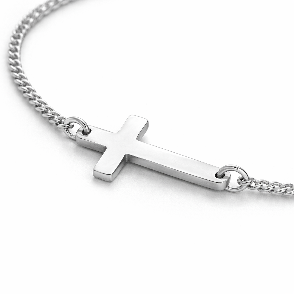 Essential Cross Bracelet — 925 Sterling Silver