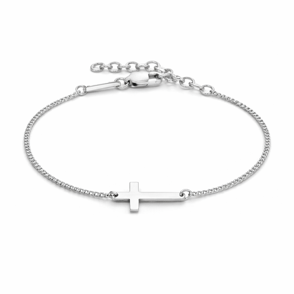 Essential Cross Bracelet — 925 Sterling Silver