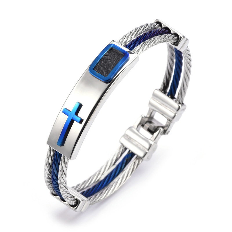 Guardian Stainless Steel Cable Bracelet