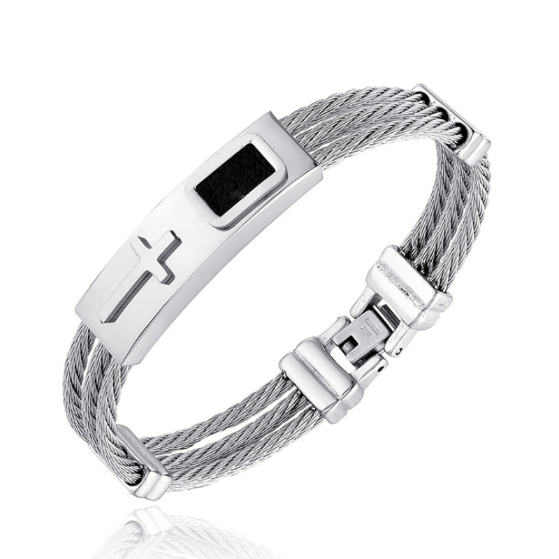 Guardian Stainless Steel Cable Bracelet