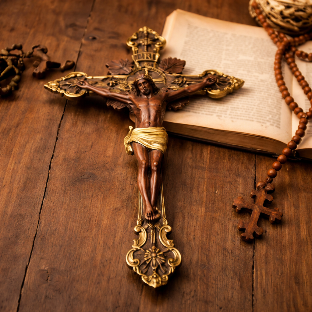 St. Benedict Crucifix with Stand