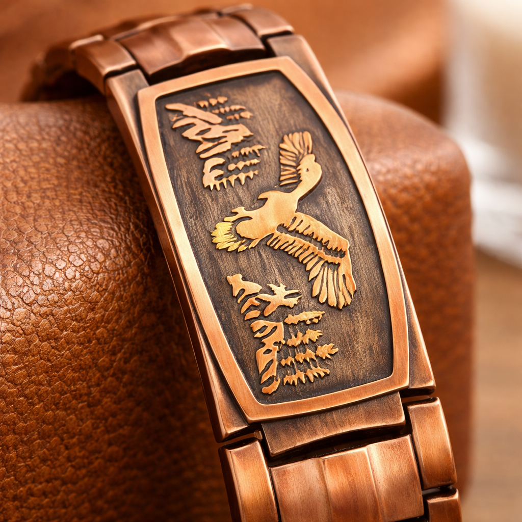 Copper Heritage Eagle Bracelet (Handmade)